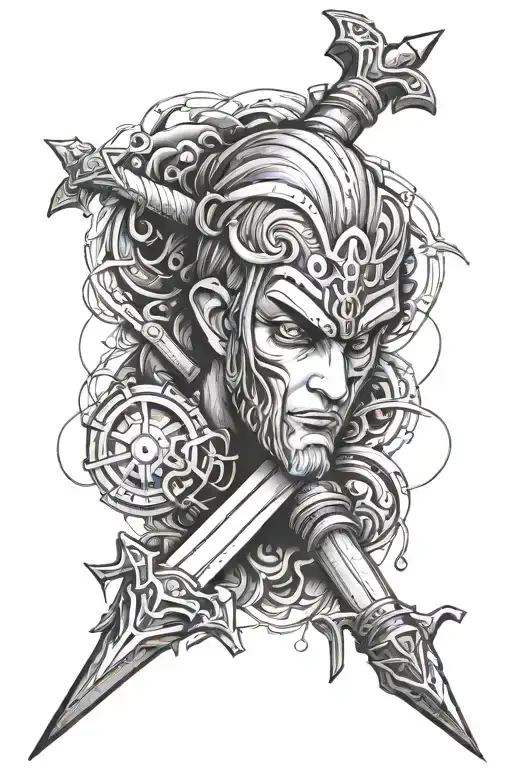 kurapika chain of judgement tattoo on forearm tattoo design idea