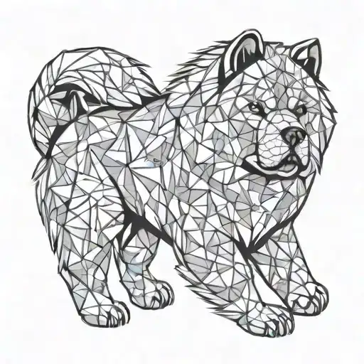 chow chow majestic tattoo design idea