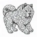 chow chow majestic tattoo design idea