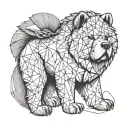 chow chow majestic tattoo design idea
