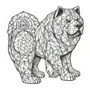 chow chow majestic tattoo design idea