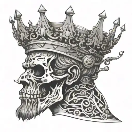 Anatomy of a king tattoo design idea
