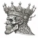 Anatomy of a king tattoo design idea