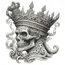 Anatomy of a king tattoo design idea