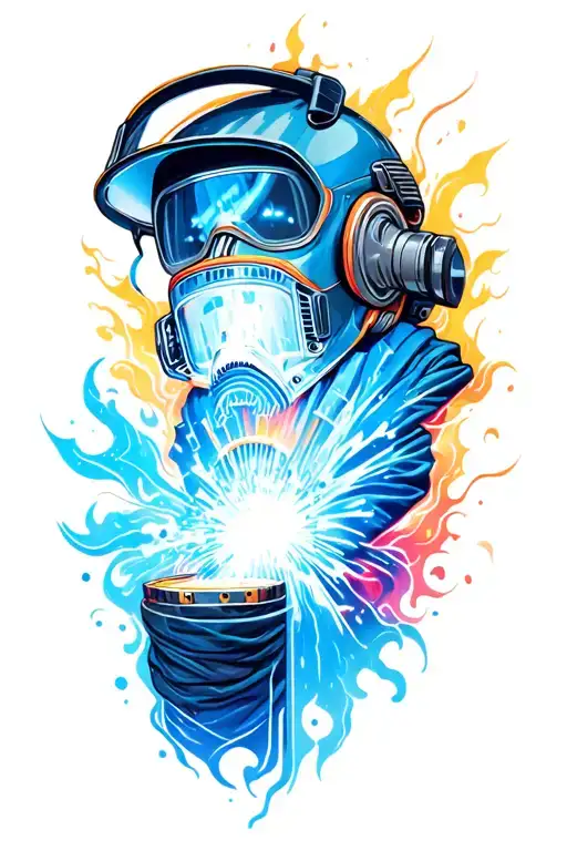 welding tattoo design idea