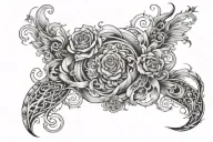 just keeping everything in check but sometimes going with the flow tattoo design idea