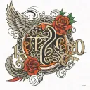 the date “12-03-2006” in roman numeral and underneath write in script “2:24 AM” tattoo design idea