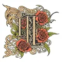 the date “12-03-2006” in roman numeral and underneath write in script “2:24 AM” tattoo design idea