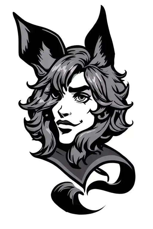 brave Starr vintage cartoon character tattoo design idea