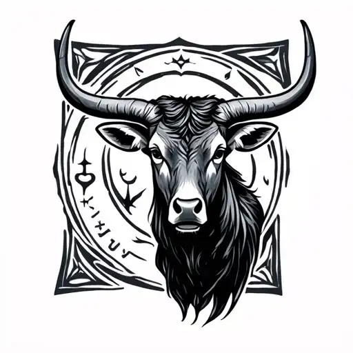 Taurus zodiac symbol canada outdoors arm sleeve tattoo design idea