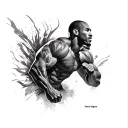 David Goggins tattoo design idea
