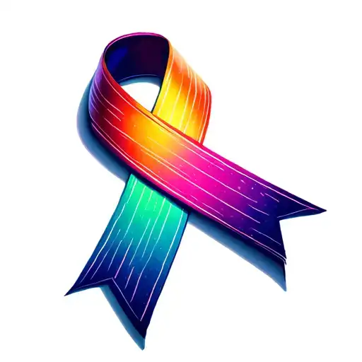 domestic abuse survivor ribbon tattoo design idea