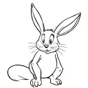 stoned Bugs Bunny rabbit tattoo design idea