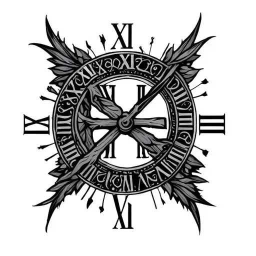 december 4 2022 roman numerals tattoo design idea