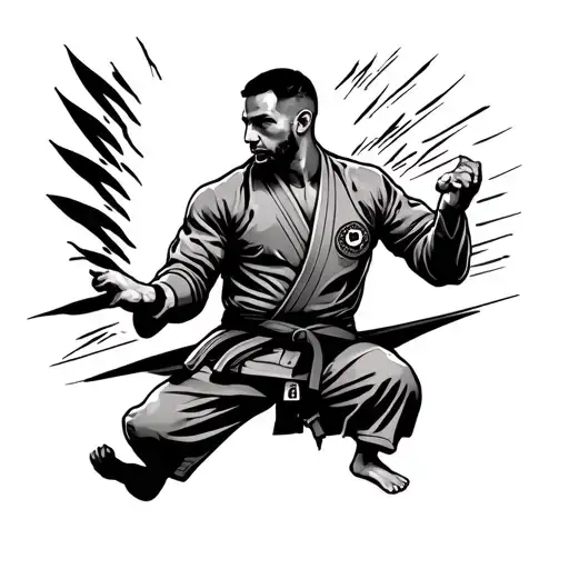 BJJ themed tattoo tattoo design idea