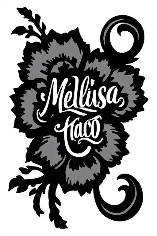 melissa name tattoo tattoo design idea