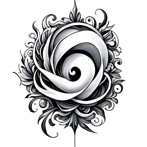 Gill and filigree  tattoo design idea