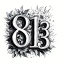 8 13 2018 Roman numerals representing important dates tattoo design idea