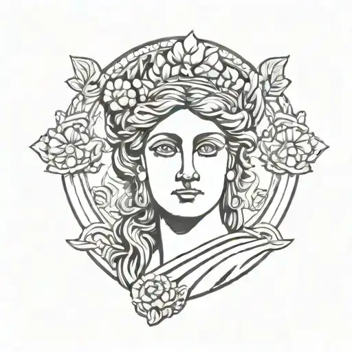hera greek god tattoo design idea