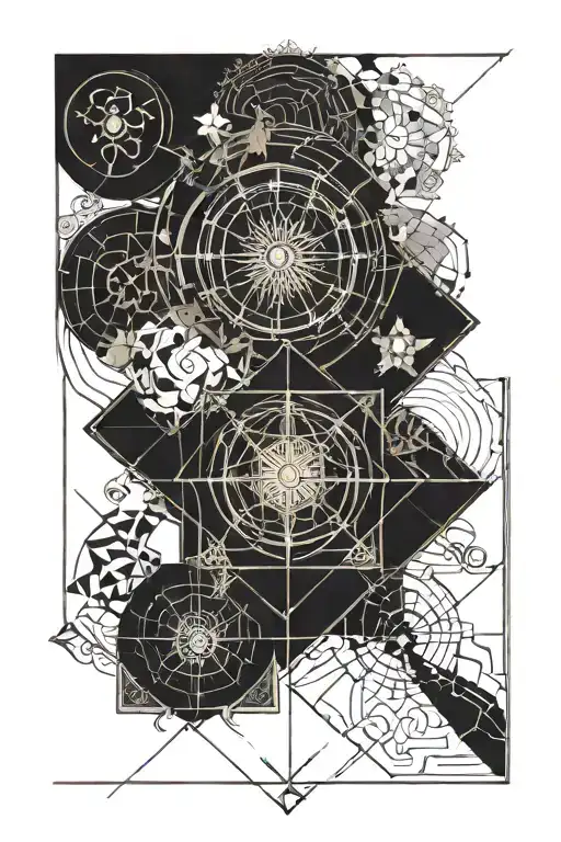 balance between the sun elements in cancer water element and ascendant in aries fire element tattoo design idea