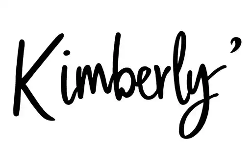 "Kimberly " tattoo design idea