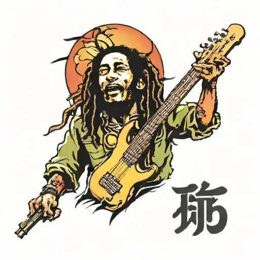 Bob marley tattoo design idea