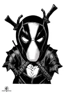 Oogie boogie in the deadpool onesie tattoo design idea