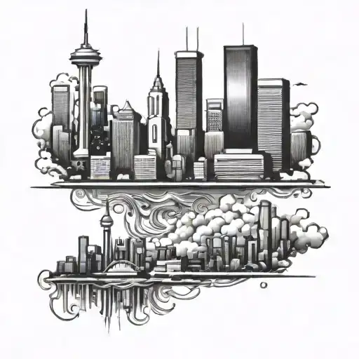 Toronto Skyline tattoo design idea
