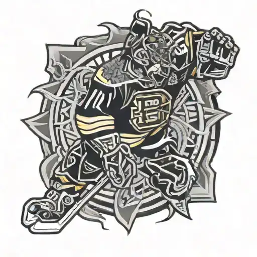 Boston bruins tattoo design idea