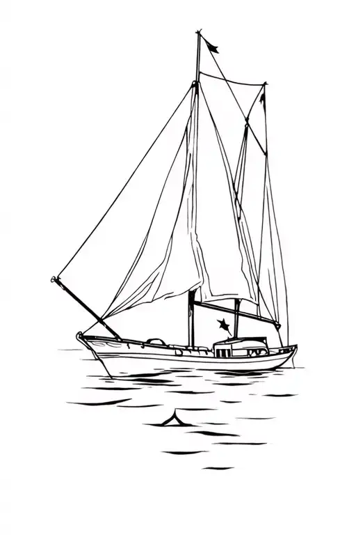 st sebastian el cano sailing tattoo design idea