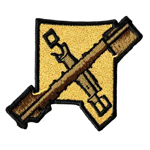 bravo company 1 18th infantry division combat patch tattoo design idea