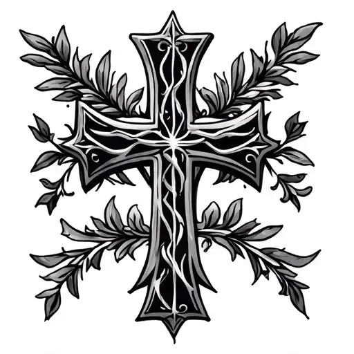 Portuguese Cross tattoo design idea