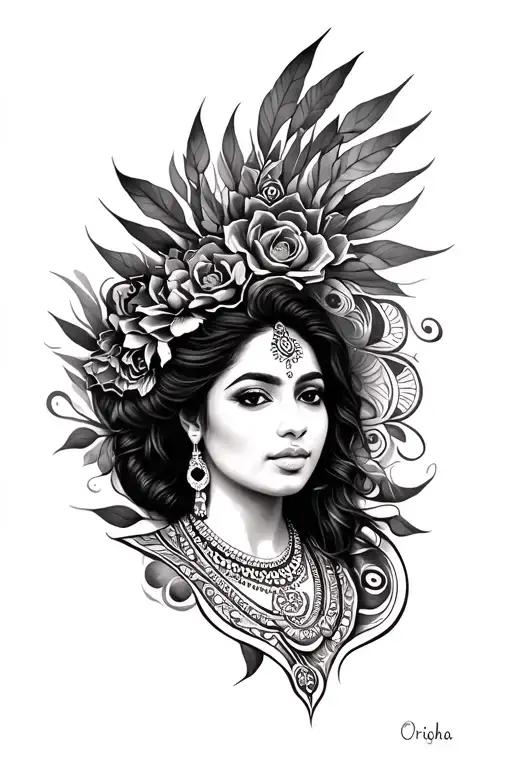 orisha oxalá tattoo design idea