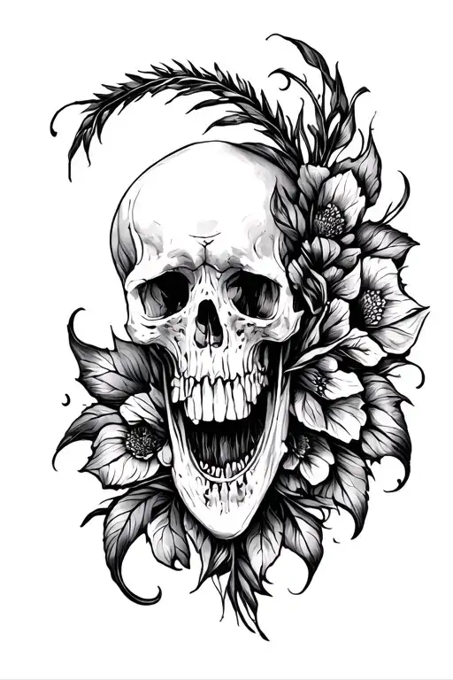 Rib tattoo design idea