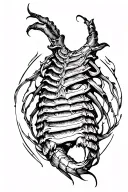 Rib tattoo design idea