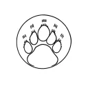 MTB, Table tennis, Dog's paw tattoo design idea