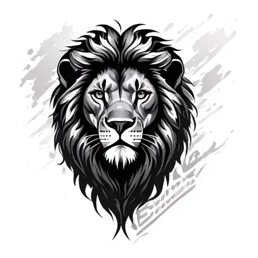 Lion with ferrari Formula 1 tattoo design idea