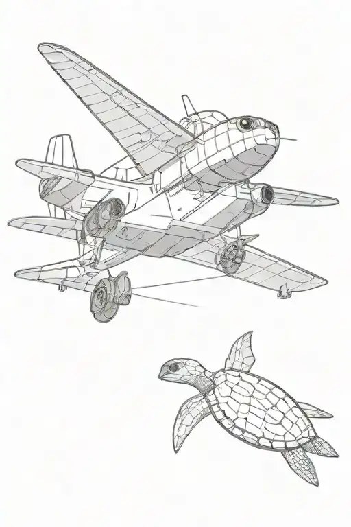 Airplane, travel, turtle, electrical engineer working, music, tattoo design idea