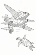 Airplane, travel, turtle, electrical engineer working, music, tattoo design idea