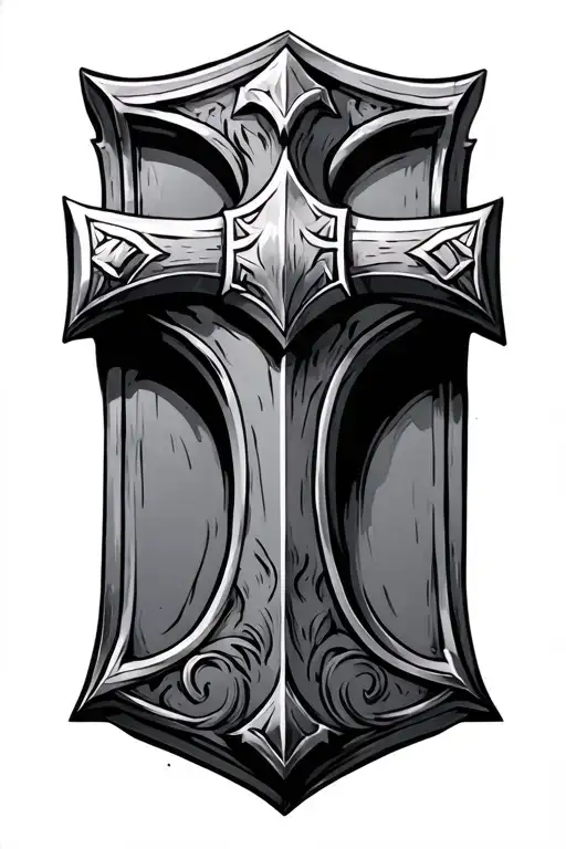 Viking Thor hammer tattoo design idea