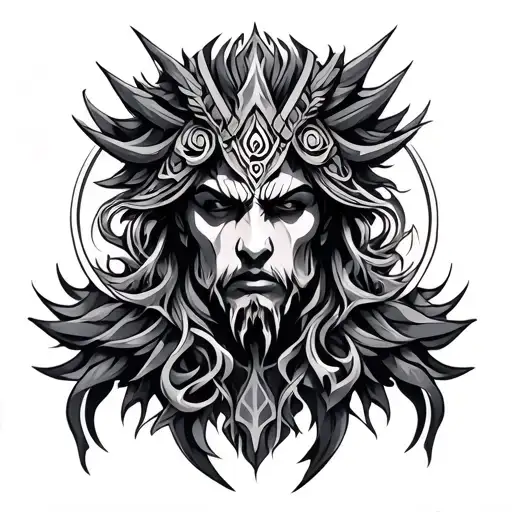 Enki tattoo design idea