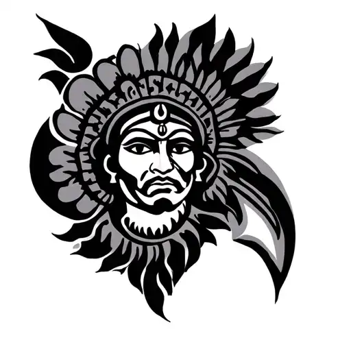 Mahabharat tattoo inspired tattoo design idea