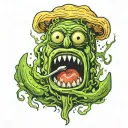 animated pickle   tattoo design idea