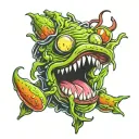 animated pickle   tattoo design idea