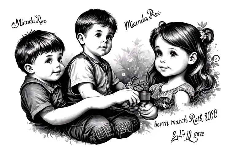 little brother getting a in loving memory of an older sister named miranda ruth roe born march 24 1980 died 2 13 2010  tattoo design idea