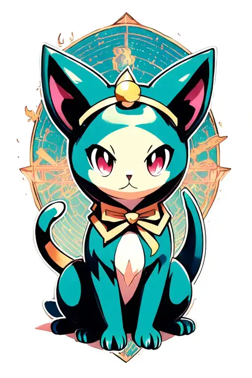mew pokemon tattoo design idea