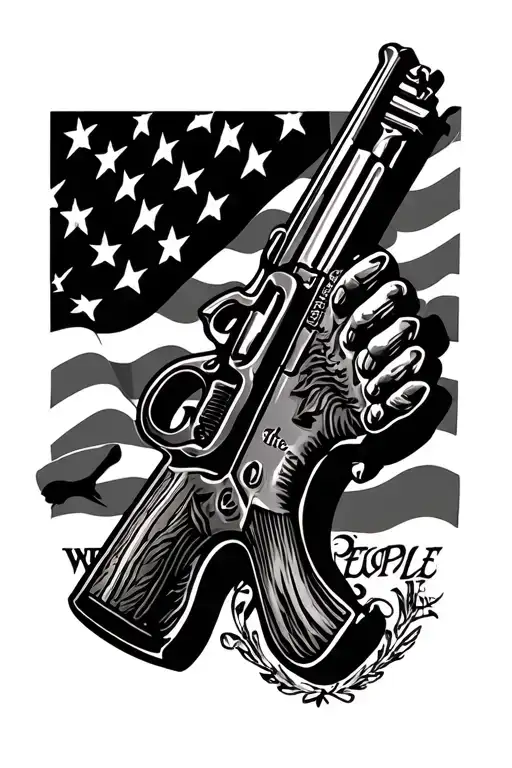2nd amendment we the people tattoo design idea