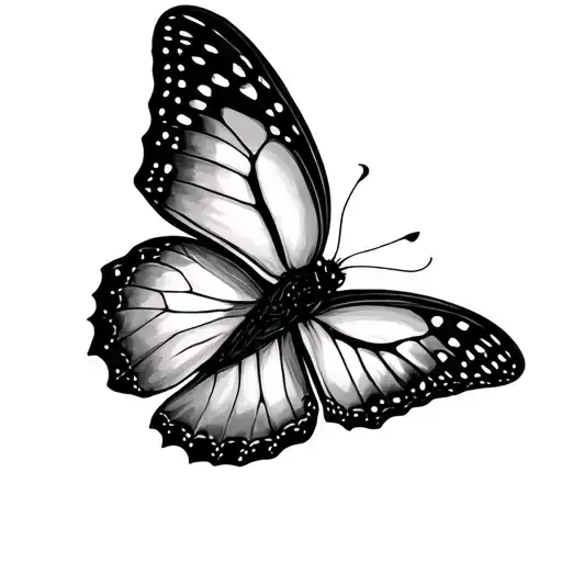 little butterfly tattoo design idea