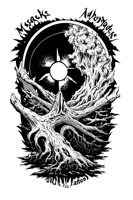 Muse Nuclear Adirondacks tattoo design idea