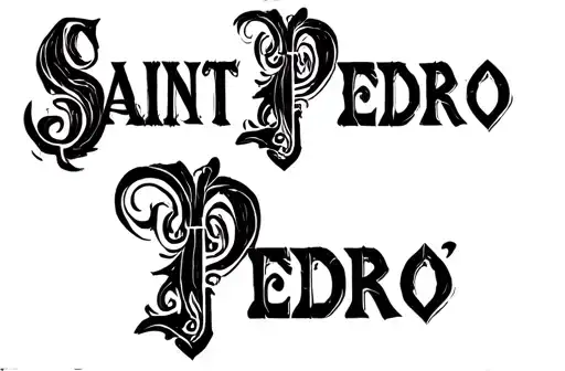"Saint
Pedro " tattoo design idea